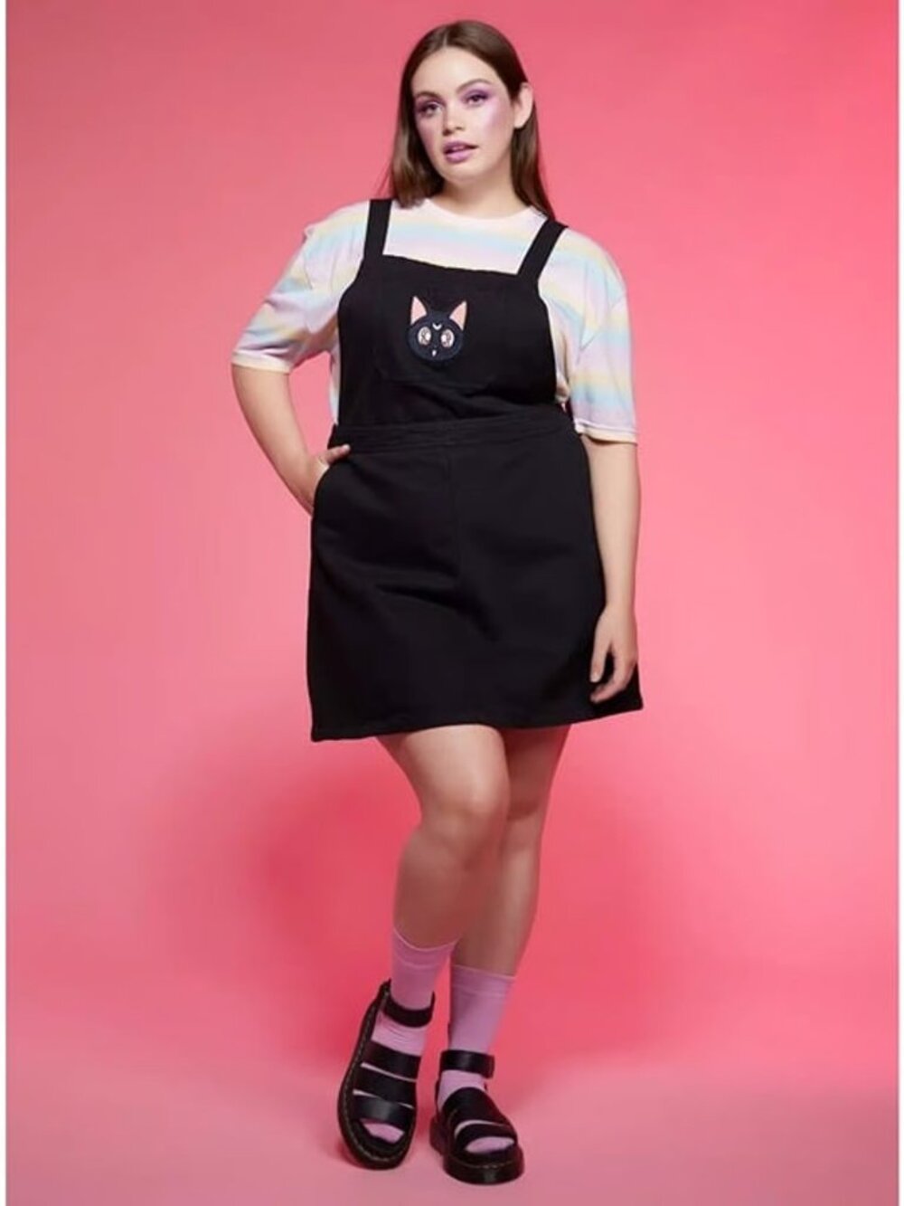Hot Topic Exclusive Sailor Moon Luna Skirtall size 2X